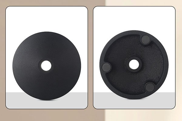 Cast Iron Fixed Base for Large Diameter Gooseneck Pipes