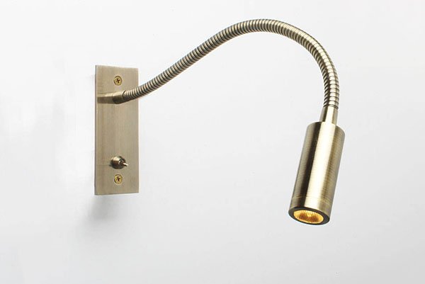 Hotel Bedside Flexible Gooseneck Wall Reading Lamp