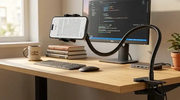 Standard gooseneck mount for tablets