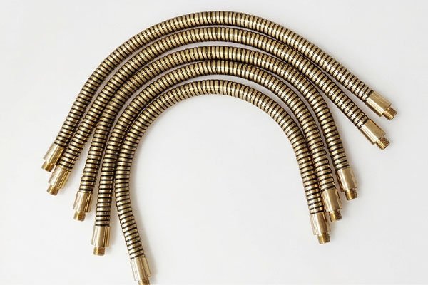 Brass & Steel Gooseneck Arm - brass steel gooseneck 1