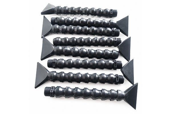 Flexible Plastic Coolant Pipe - dual style nozzles modular hose assembly