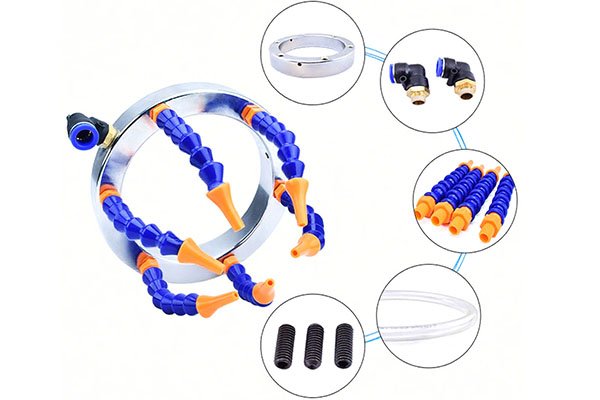 Direct Injection Nozzle CNC Plastic Adjustable Flexible Cooling Pipe - modular hose with flare nozzle tip